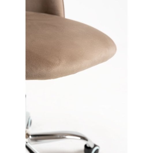 Sillas De Escritorio - Silla Vint Terciopelo Office - Beige