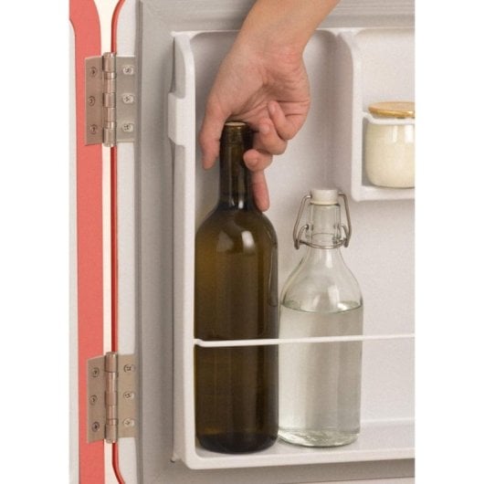 Create Frigorífico Retro Mini 48L Eco Friendly Gas R600a Terracota/Mármol F