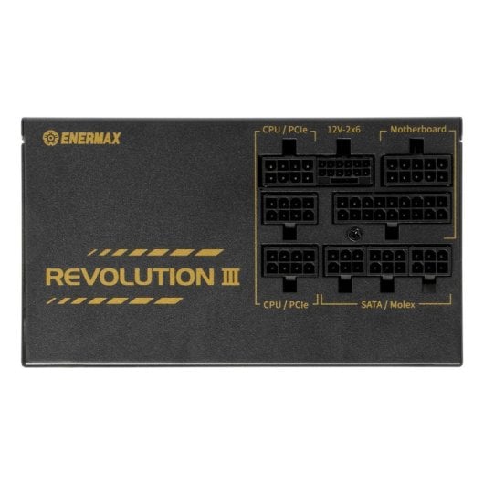Fuente de alimentación Enermax Revolution III 650W 80+ Gold modular protecciones avanzadas