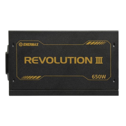 Fuente de alimentación Enermax Revolution III 650W 80+ Gold modular protecciones avanzadas