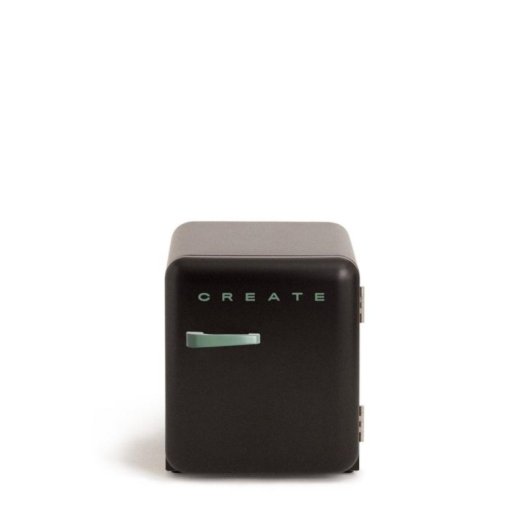 Create Frigorífico Retro Mini 48L Gas R600a ECO Friendly Negro/Verde F