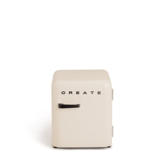 Create Frigorífico Retro Mini 48L Gas R600a Beige/Negro F