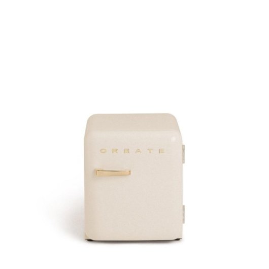 Create Frigorífico Retro Mini 48L Gas Ecológico R600a Beige/Oro F