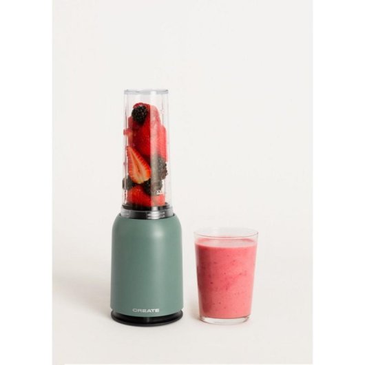 Batidora portátil CREATE Moi Studio 0,4L 230W Salvia Tritan acero inox transportable