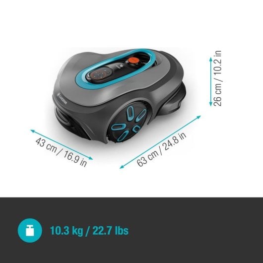 Corta-relva robot Gardena Smart Sileno Max 1200 m² cinzento – 19902-26