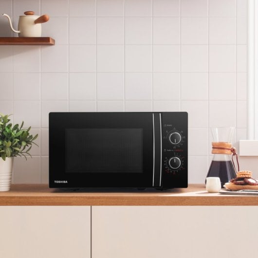 Microondas Toshiba Mw-mg20p 20l Con Grill - Negro