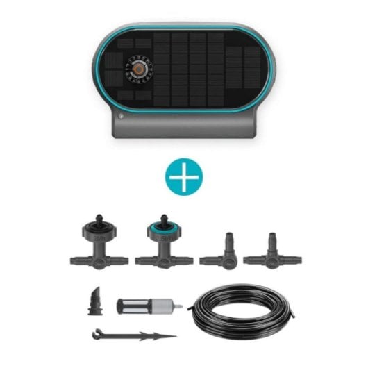 Sistema de Riego Solar Gardena AquaBloom L Set 13330-20 Solar Autosuficiente 30 Plantas