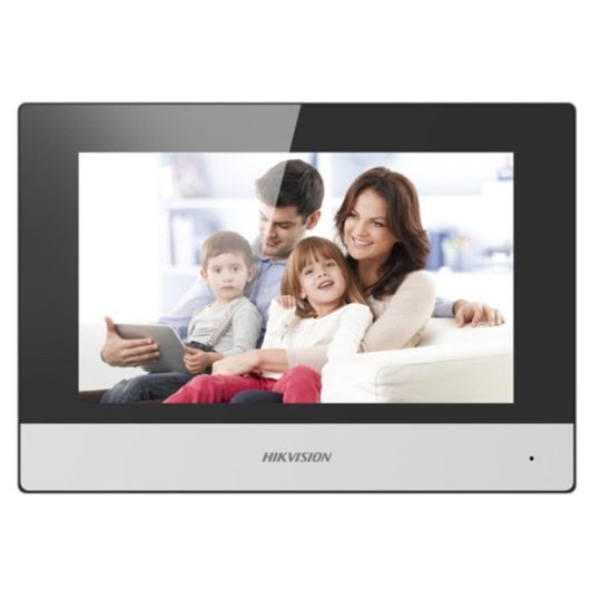 Monitor Videoportero Hikvision DS-KH6320-TE1 7" Táctil TFT Wi-Fi PoE Negro Gris