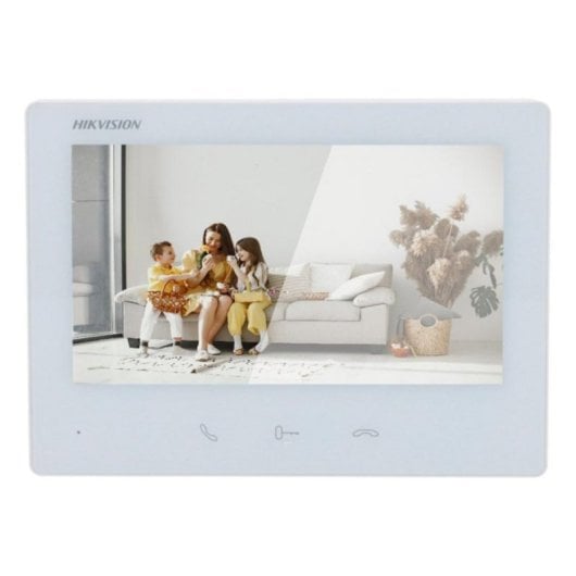 Monitor Videoportero Hikvision DS-KH7300EY-WTE2 7" Táctil Wi-Fi 2 Hilos Blanco
