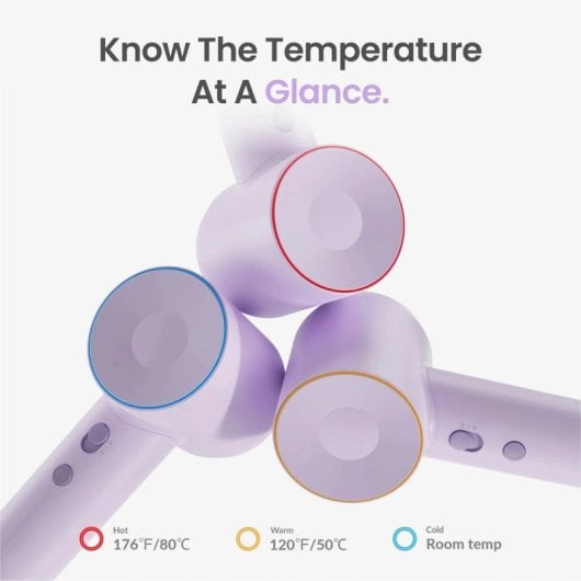 Asciugacapelli Laifen SE ad alta velocità, 4 livelli di temperatura, 2 livelli di velocità (viola)