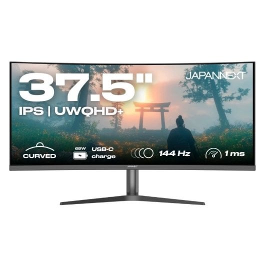 Japannext Jn-ib375c144uqr-h Monitor Gaming Curved 37.5" Ips Uwqhd+ 144hz 1ms