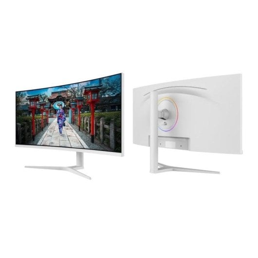 Écran PC JAPANNEXT JN-IPS34Q-HC6-W 34" UWQHD 60Hz IPS incurvé USB-C KVM 5ms