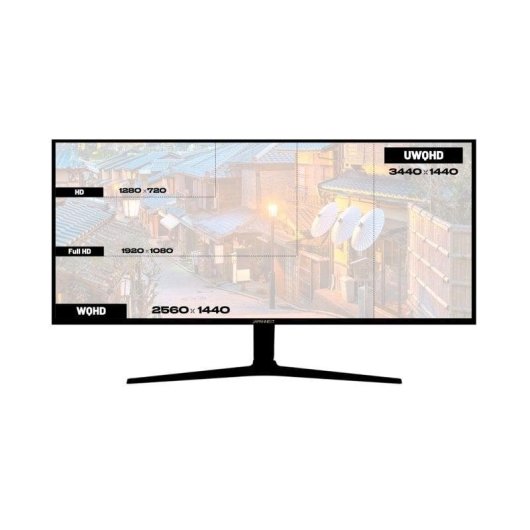 Écran PC JAPANNEXT JN-IPS34Q-HC6-W 34" UWQHD 60Hz IPS incurvé USB-C KVM 5ms