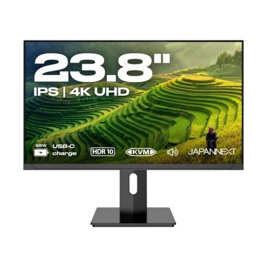 Monitor JAPANNEXT JN-IPS2380UHDR-C65W-HSP 23.8" UltraHD 4K IPS USB-C HDR10 8ms
