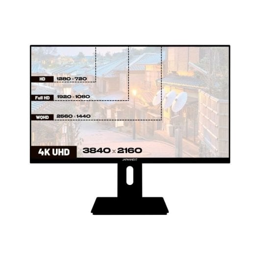 Japannext Jn-ips2380uhdr-c65w-hsp Monitor Pc Para Oficina 23.8" 4k Uhd Usb-c (+65 W De Carga)