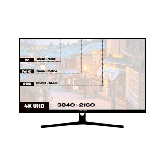 Japannext JN-V315UHDR PC-Monitor fürs Büro, 31,5 Zoll, VA, 4K UHD, 60 Hz