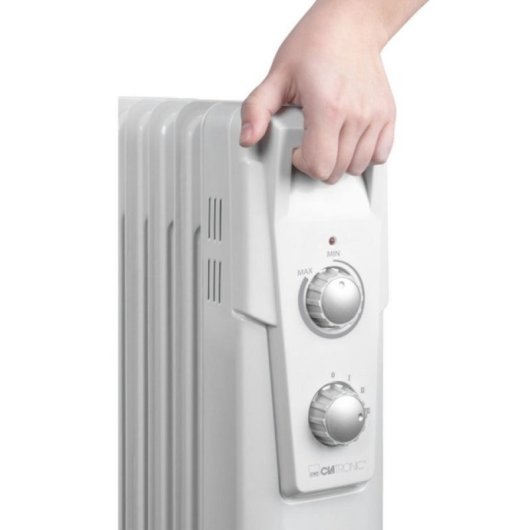 Radiador de aceite Clatronic RA 3736 9 varillas 2000W termostato ruedas seguridad compacto