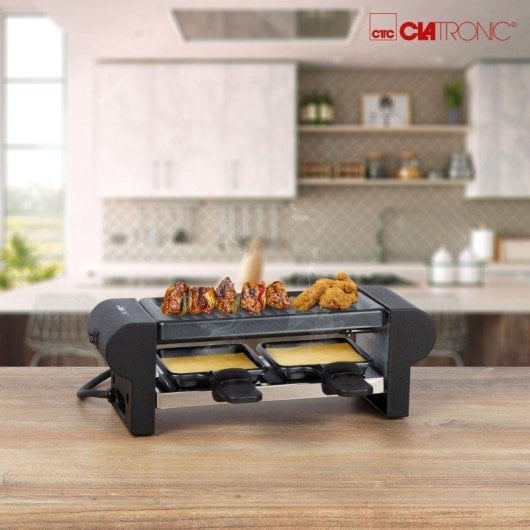 Grill Raclette Clatronic RG 3592 compact 350 W antiadhésif 2 personnes