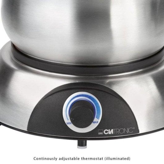 Fondue Clatronic FD 3783 Acero Inoxidable 1,2 L Termostato 8 personas