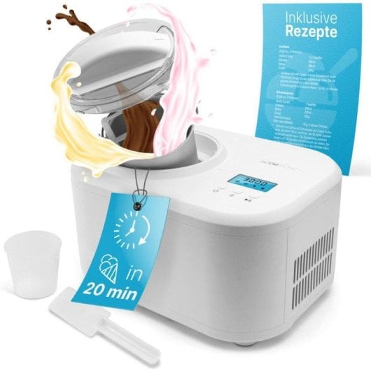 Eismaschine Clatronic ICM 3799 2in1 LCD 1000 ml Kompressor 100 W