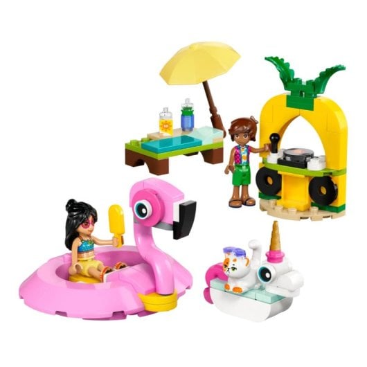 Festa na Piscina Lego Friends Unicórnio e Flamingo - 42658