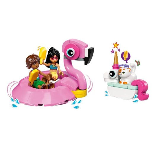 Festa na Piscina Lego Friends Unicórnio e Flamingo - 42658