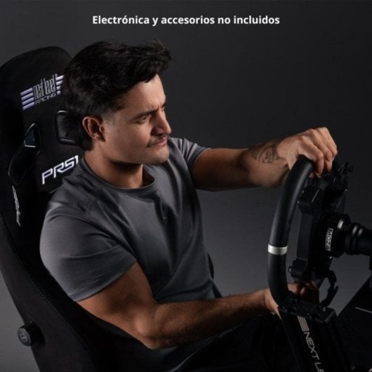 Next Level Racing PRS1 Performance Reclining Baquet Assento para Sim Racing com Suporte Lombar Reclinável e Ajustável Até 38”
