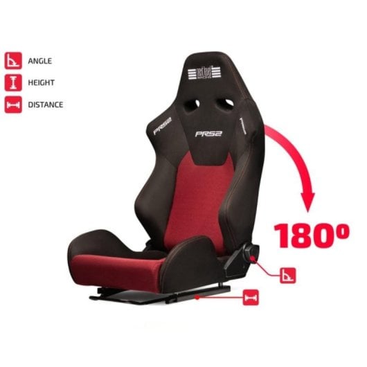Next Level Racing PRS2 Performance Reclining Assento para Simracing com Suporte Lombar e Alta Compatibilidade