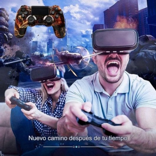 Joystick inalámbrico Compatible PS4 Bluetooth doble vibración 600mAh antideslizante dibujos animados