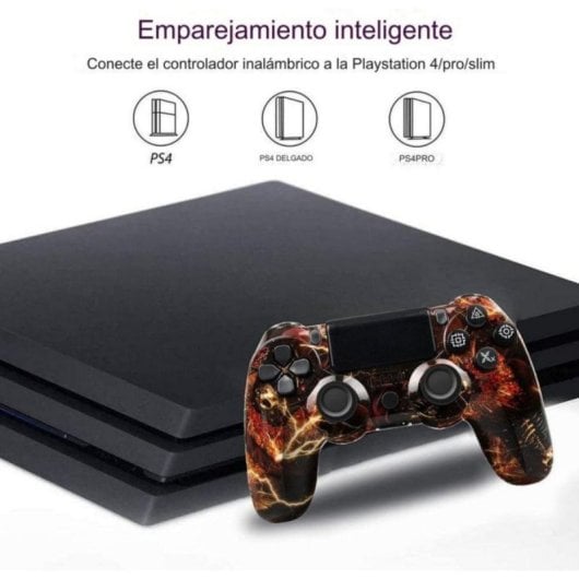 Joystick inalámbrico Compatible PS4 Bluetooth doble vibración 600mAh antideslizante dibujos animados
