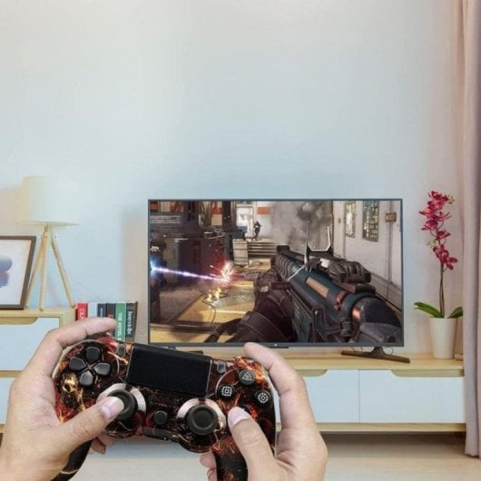 Joystick inalámbrico Compatible PS4 Bluetooth doble vibración 600mAh antideslizante dibujos animados
