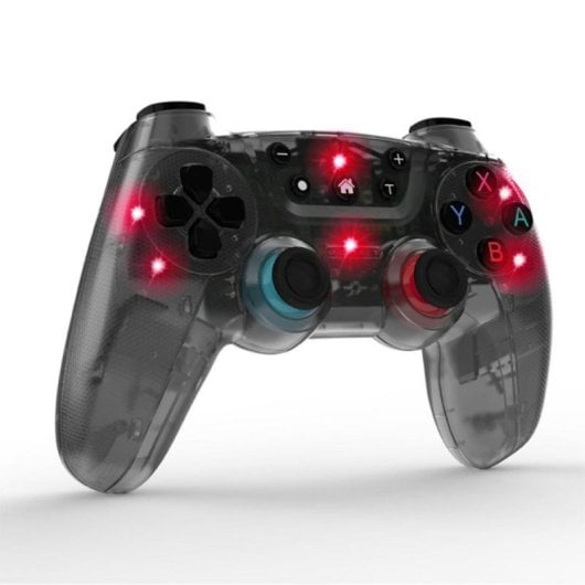 Mando inalámbrico Switch Multiplataforma 7 Colores LED Vibración 20h Ergonomía Pro