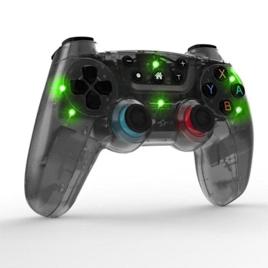 Mando inalámbrico Switch Multiplataforma 7 Colores LED Vibración 20h Ergonomía Pro
