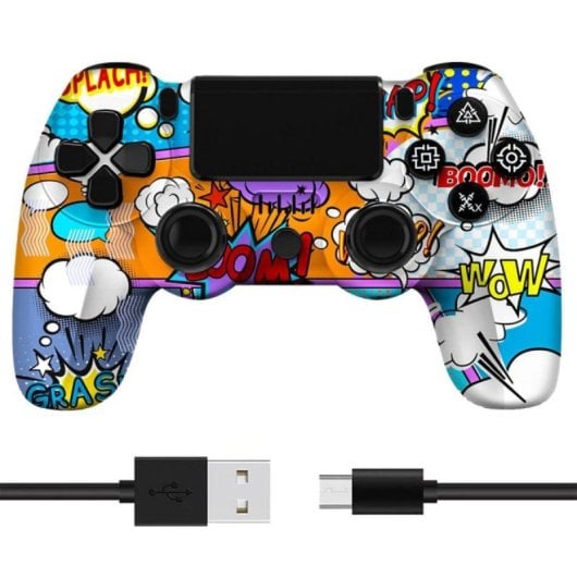 Mando Bluetooth inalámbrico Compatible PS4 Vibración Dual Batería 600mAh Antideslizante