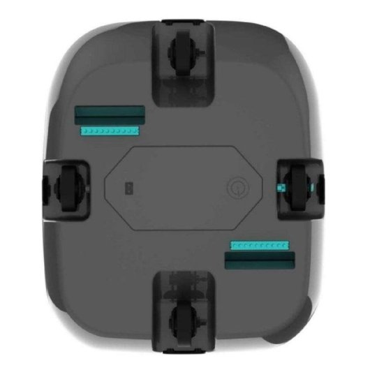 Robot limpiafondos piscina inalámbrico doble motor succión 100 l/min 100 min autonomía filtro alta eficiencia