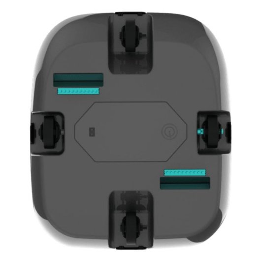 Robot limpiafondos piscina inalámbrico doble motor succión 100 l/min 100 min autonomía filtro alta eficiencia