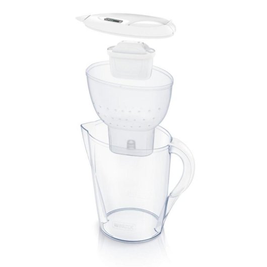 Jarra filtradora BRITA Marella 2,4L Azul Transparente Maxtra Pro 2 Cartuchos Apta Lavavajillas