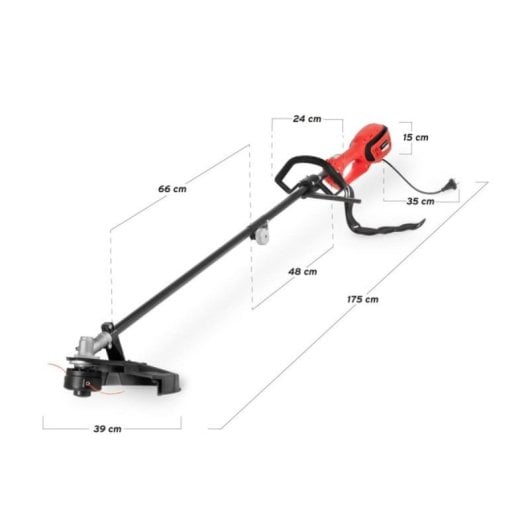 Desbrozadora eléctrica Greencut GGT1200C 1200W 35cm hilo doble Tap’n’Go