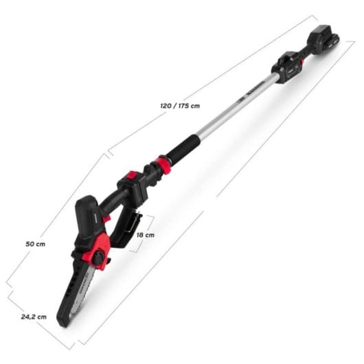 Podadora de altura telescópica GREENCUT PP200L batería litio espada 6" motor brushless