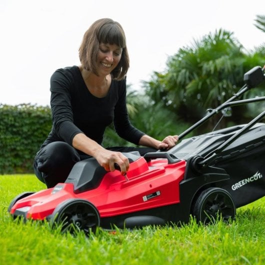 Cortacésped Greencut GLM200L-2 Batería Litio 40V 2x20V 430mm Motor Brushless 6 Alturas