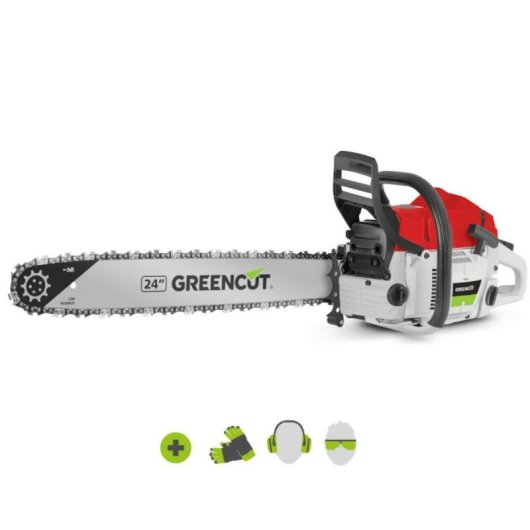 Motosierra Greencut GS720X 72cc 4,2CV Espada 61cm Ligera Antivibración Easy-Start