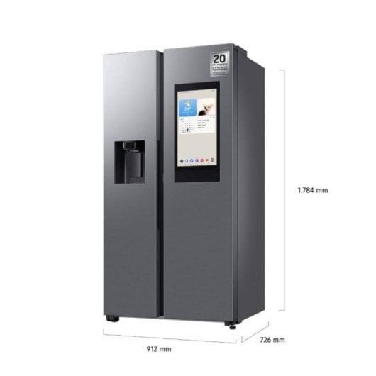 Samsung RS90F66BETEF Frigorífico Americano 614L No Frost AI Energy Agua y Hielo SmartThings Inox E