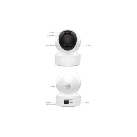 DIYTECH 4MP WiFi Überwachungskamera 348° Rotation AI Nachtsicht 2-Wege-Audio