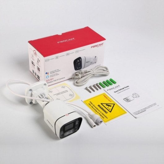 Caméra IP Foscam V8EP PoE 8MP 4K avec audio bidirectionnel, détection intelligente, extérieure