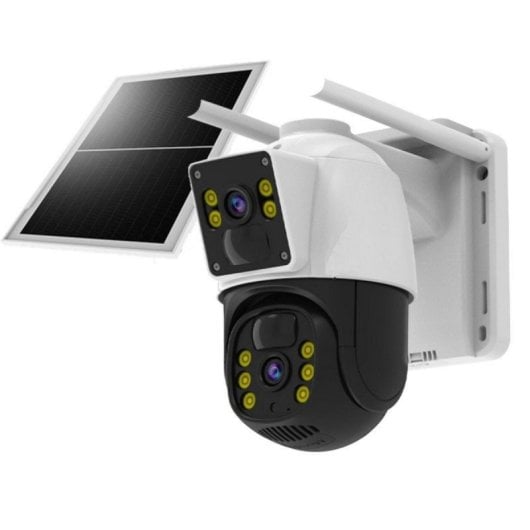 Cámara de vigilancia DIYTECH 4G DIY-G66DR 10000 mAh Dual Lens 2K 360º Solar e inalámbrica