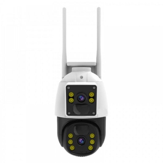 Cámara de vigilancia DIYTECH 4G DIY-G66DR 10000 mAh Dual Lens 2K 360º Solar e inalámbrica
