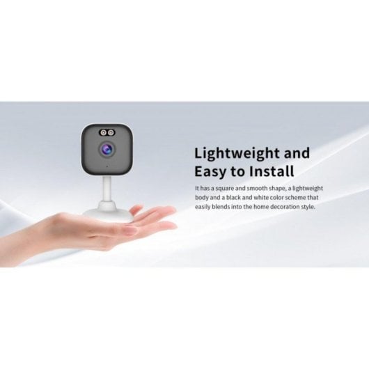 Telecamera di sicurezza DIYTECH Dual WiFi da 2 MP, visione notturna da 8 m, intelligenza artificiale, audio bidirezionale