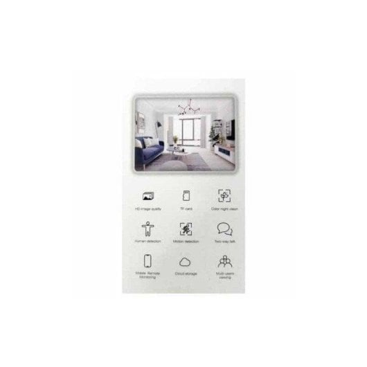 Caméra de surveillance DIYTECH FullHD Vision Nocturne Intérieure et Extérieure Détection IA Audio Bidirectionnel