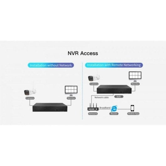 Câmera de vigilância DIYTECH FullHD 4MP Visão Noturna Interna e Externa IA