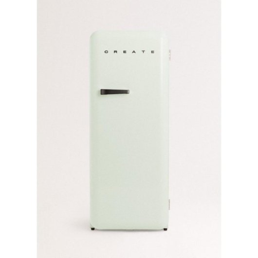 Create Frigorífico Una Puerta Retro 281L 150cm R600a Verde/Negro D